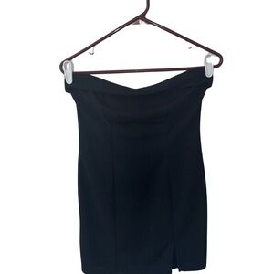 SHEIN Classic Black Mini Tube Dress Strapless